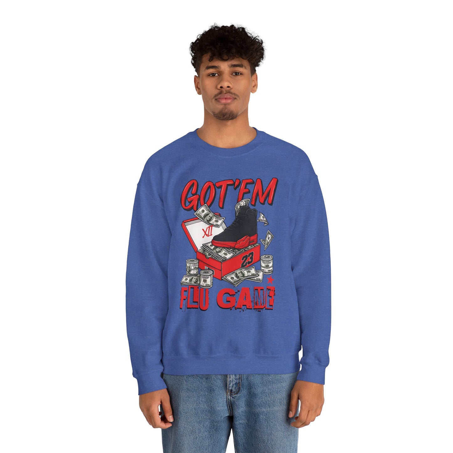 Streetwear Sneakerhead Match Jordan 12 Retro Flu Game Sweatshirt