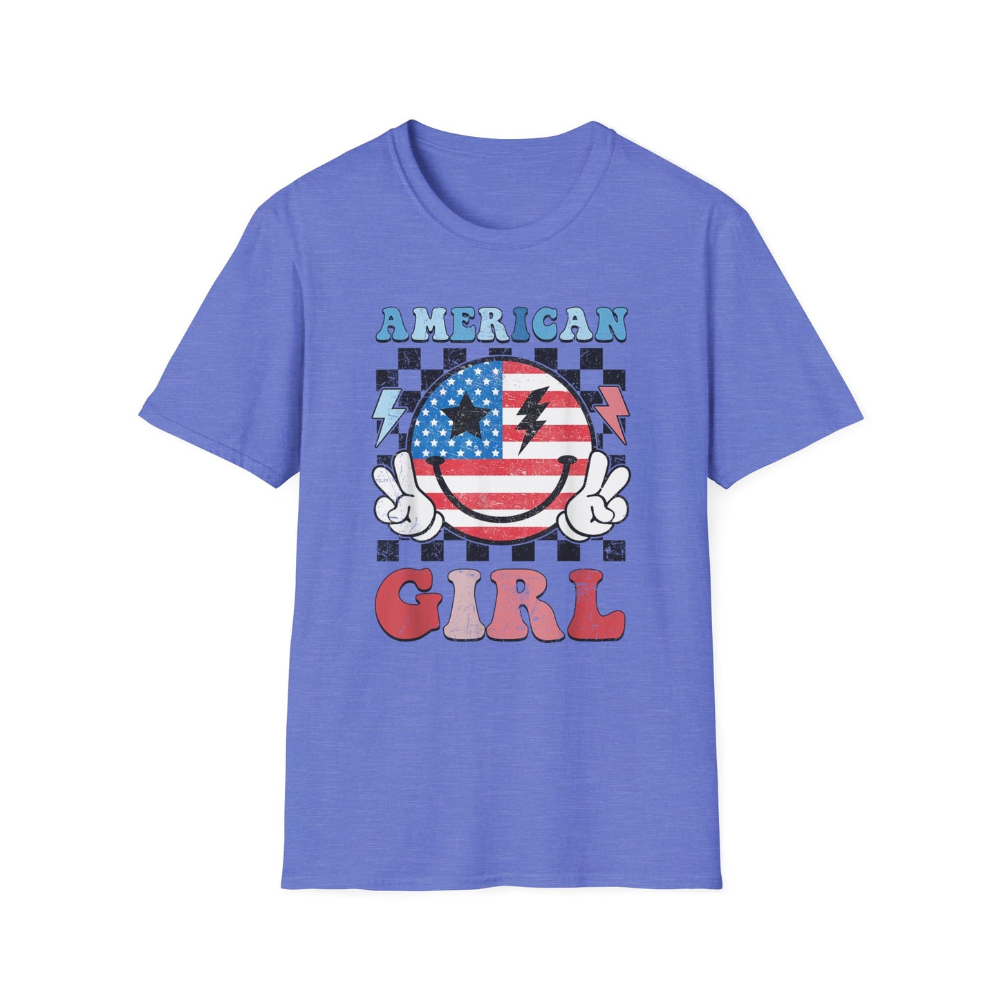 Vintage Peace Sign American Girl T-shirt