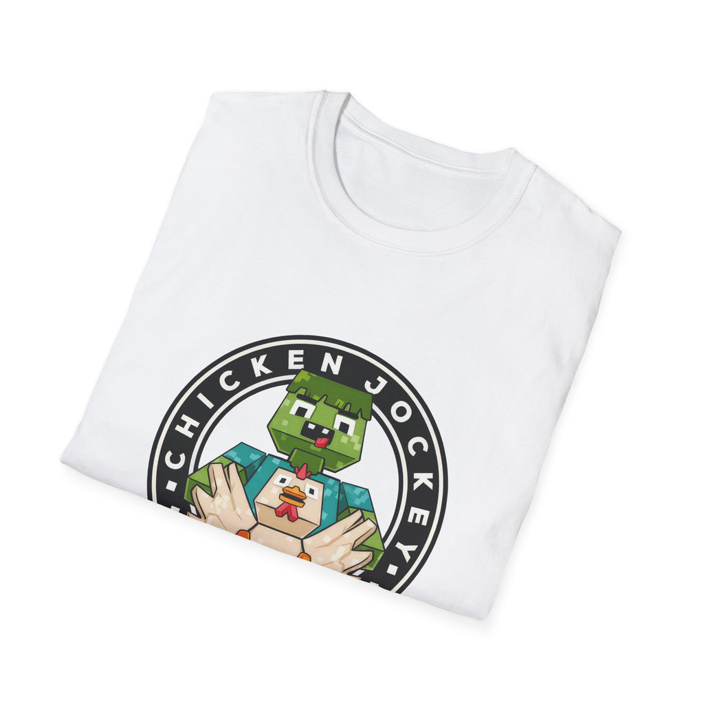 Funny Gaming Pixelated Chicken Jokey T-Shirt