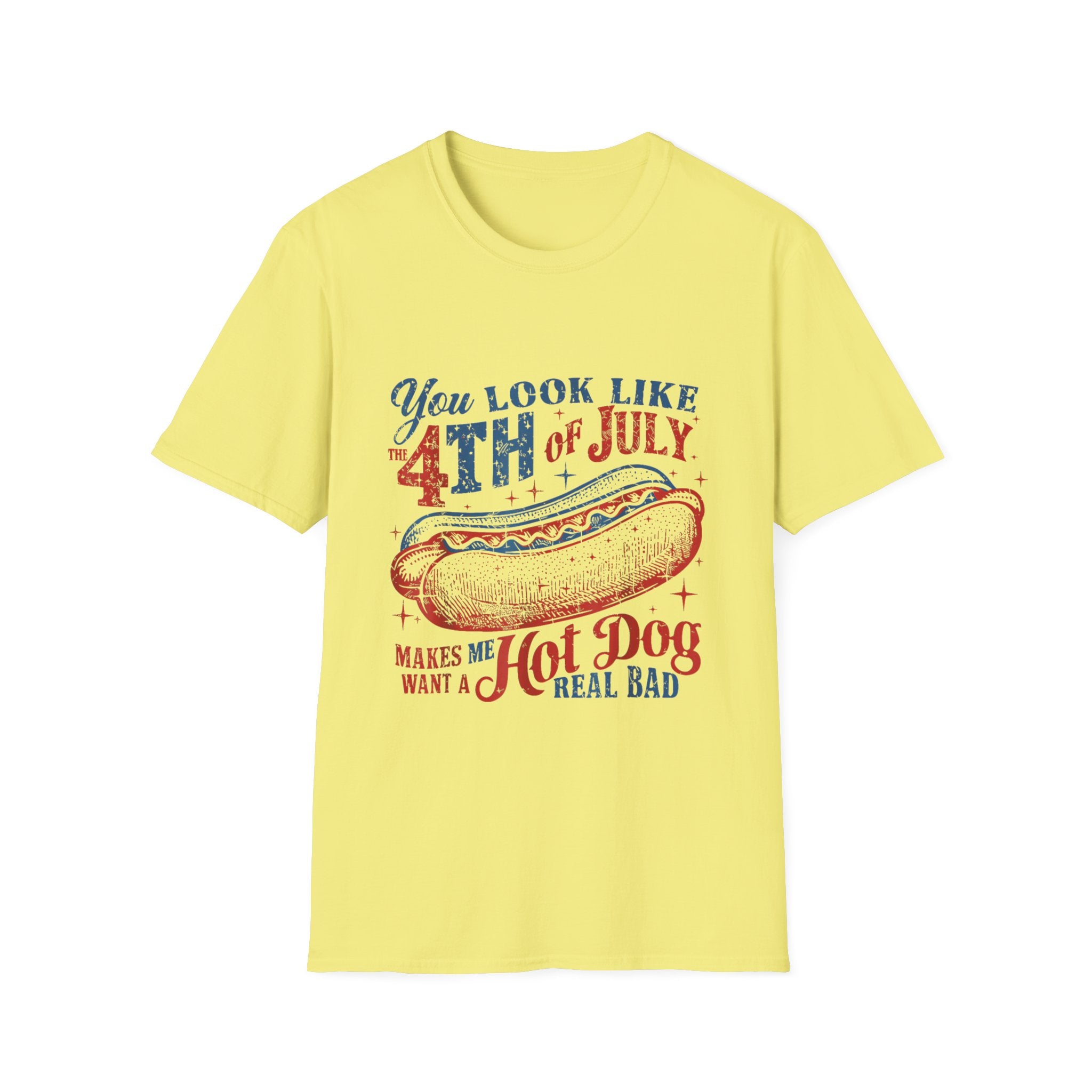 Hot Dog BBQ You Look like the 4th of July T-shirt