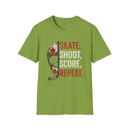 Hockey Skate Shoot Score Hockey Canada T-Shirt
