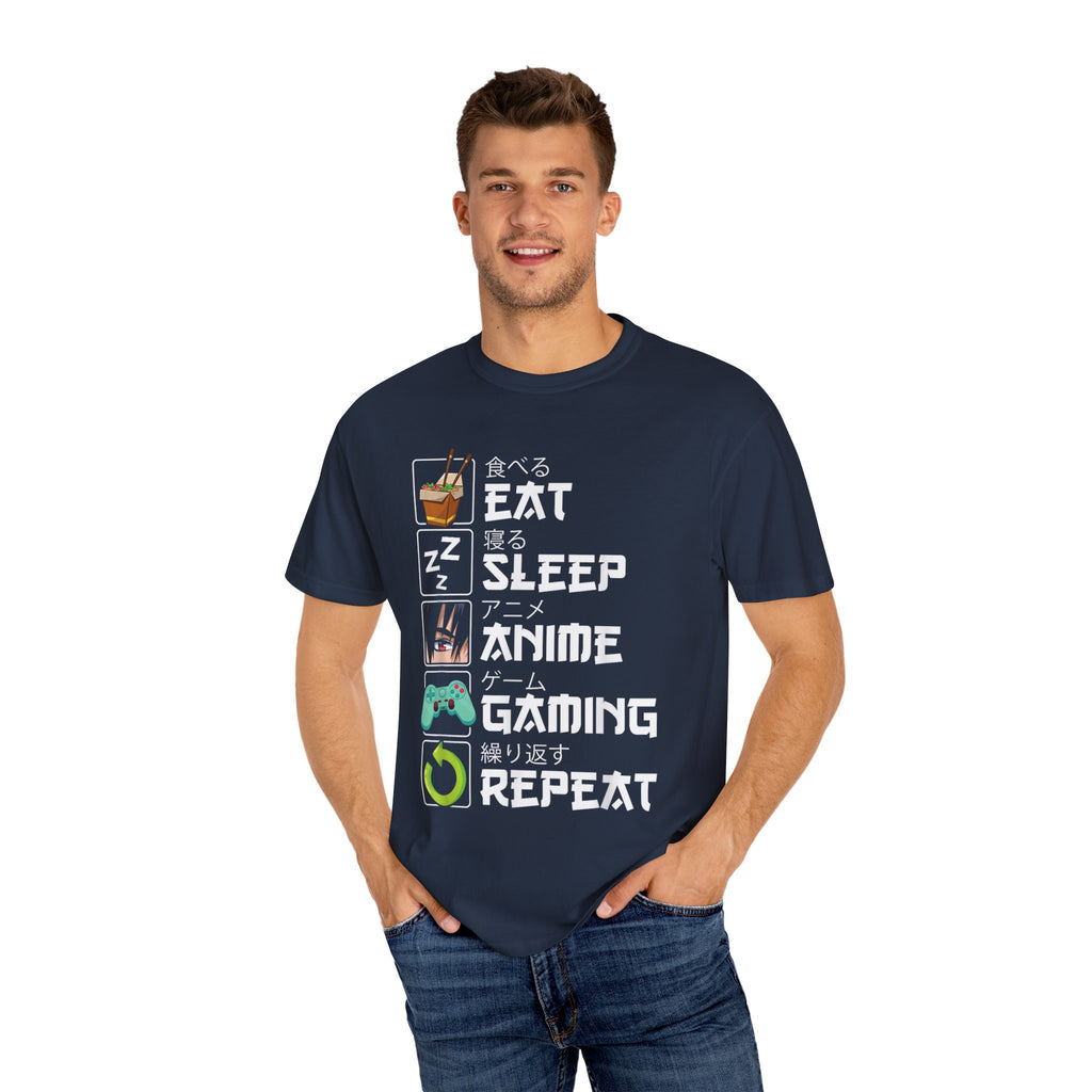 Eat Sleep Anime Gaming Repeat Anime Gaming T-shirt
