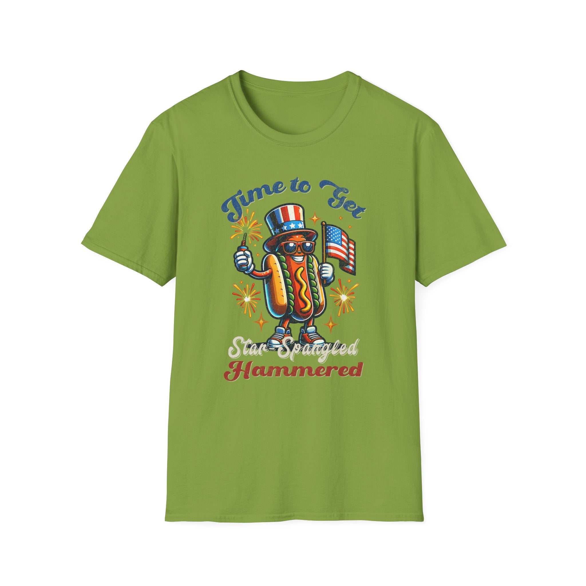 BBQ Hotdogs & Star-Spangled Shenanigans 4th of July T-shirt