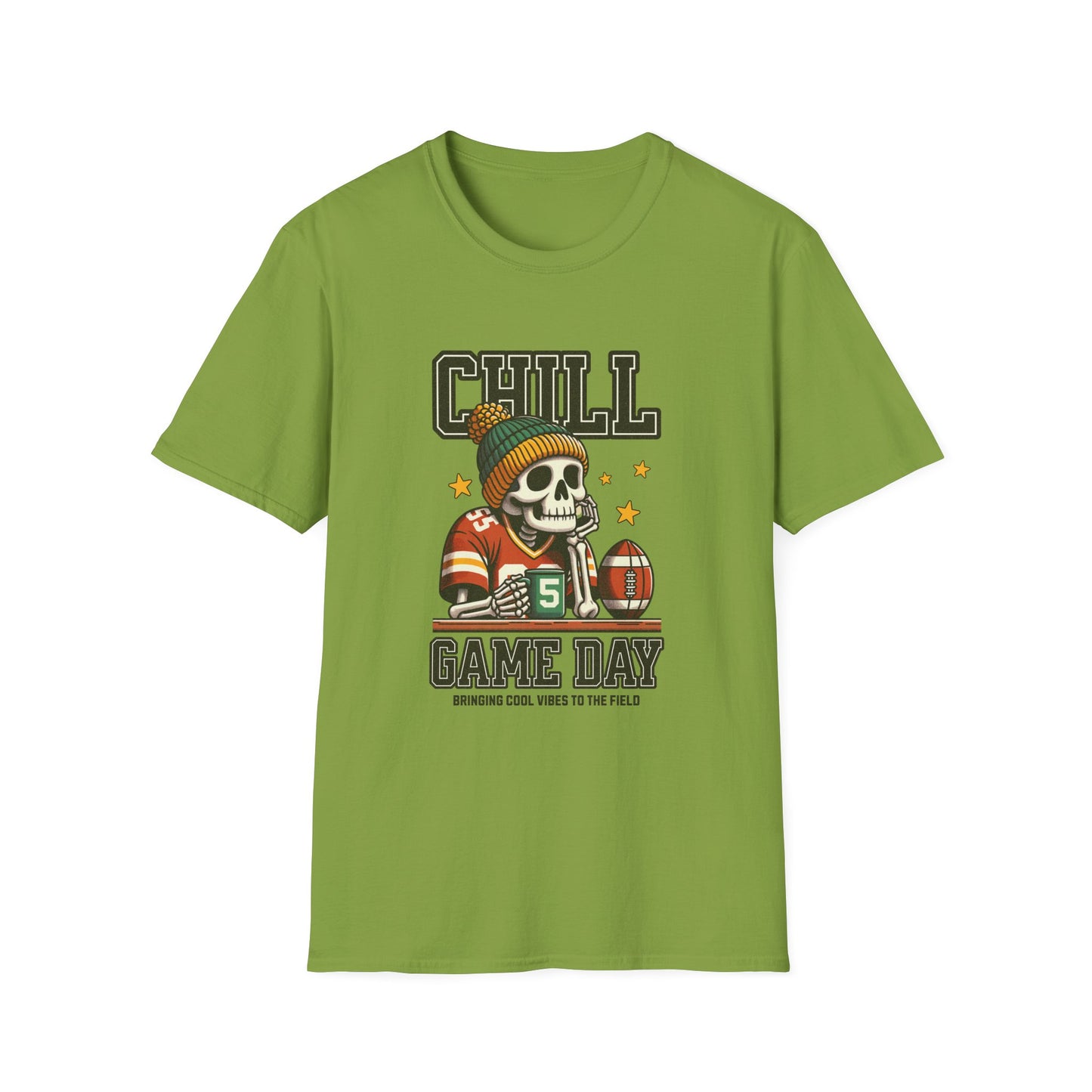 Coffee, Chill & Game Day Football Season T-Shirt