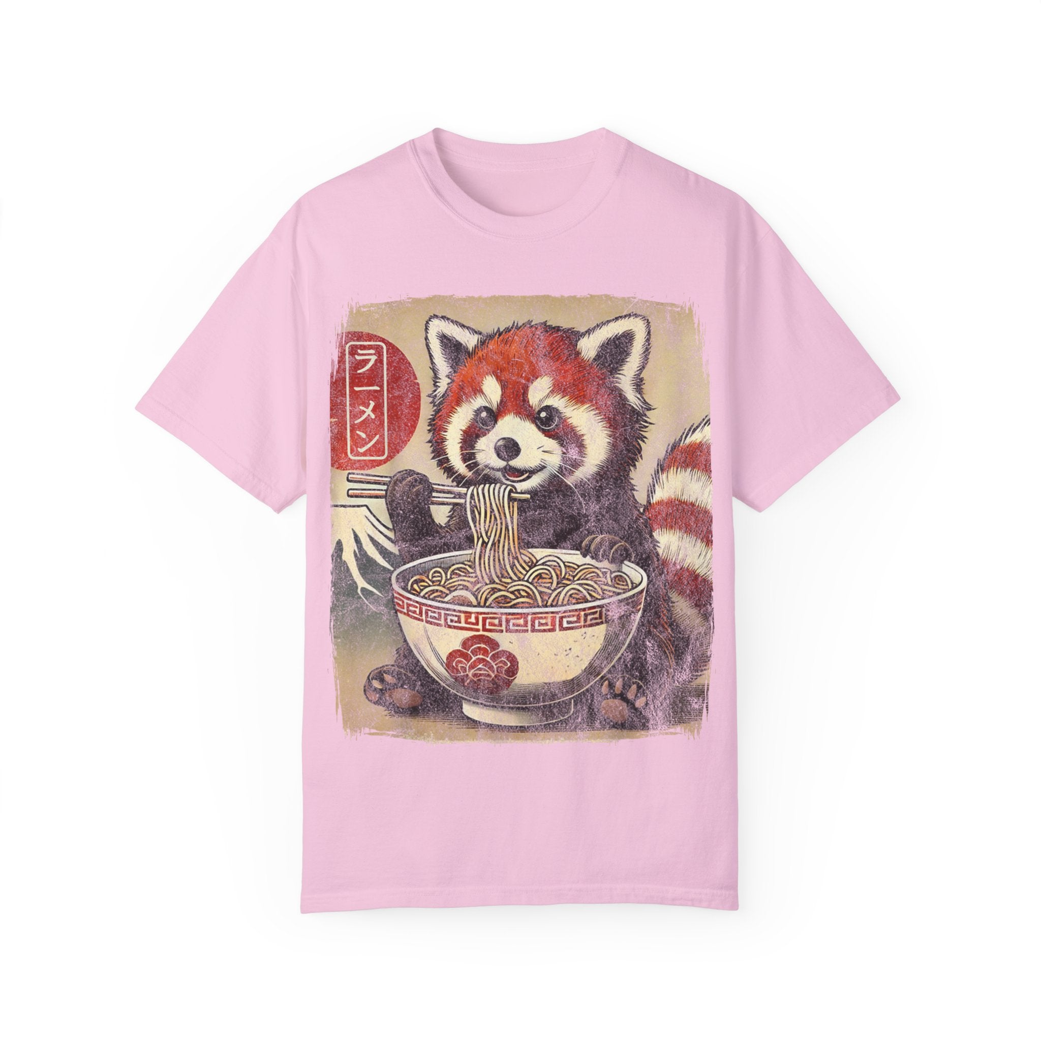 Ramen Time – Japanese Anime Red Panda T-shirt