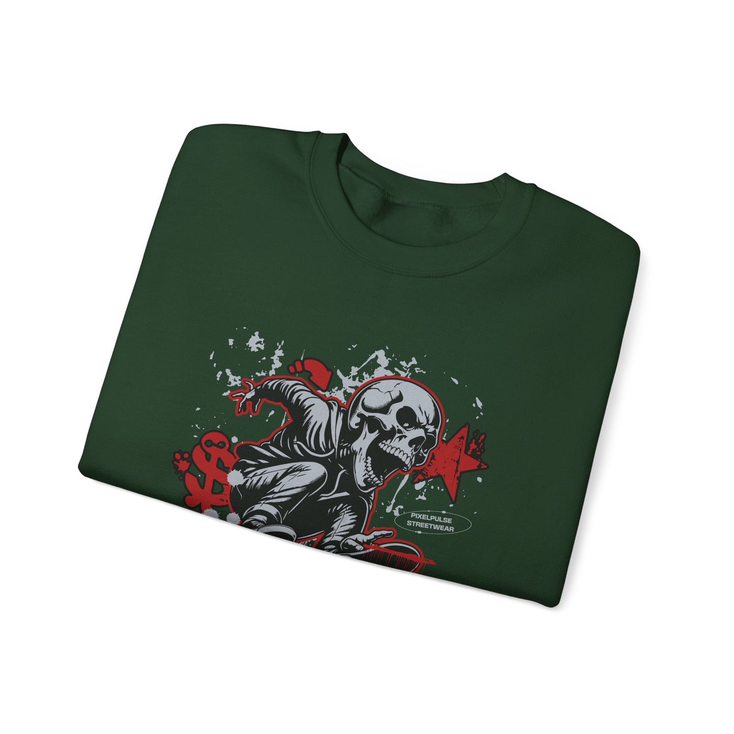 Funny Skull "Culture is a Disaster" Streetwear Sweatshirt