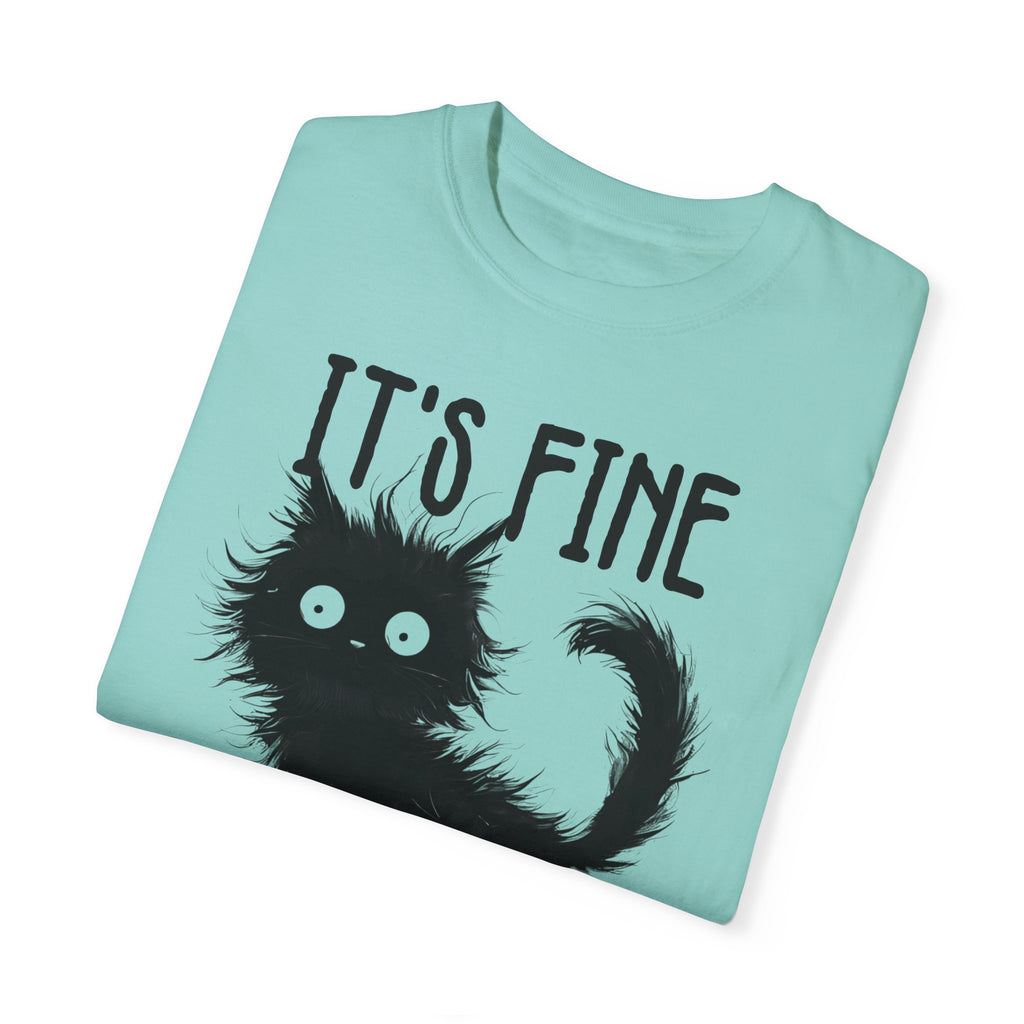 I’m Fine, It’s Fine, Everything Is Fine Funny Cat Kitten T-Shirt