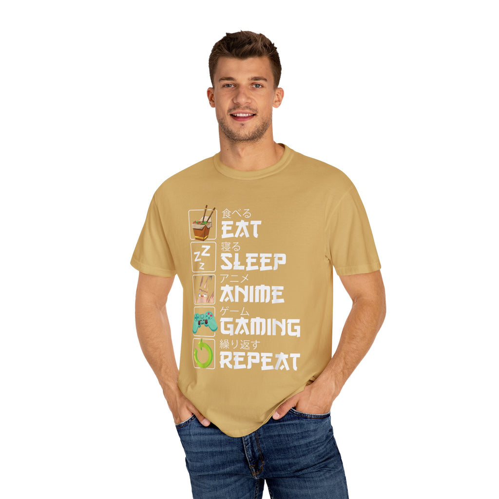 Eat Sleep Anime Gaming Repeat Anime Gaming T-shirt