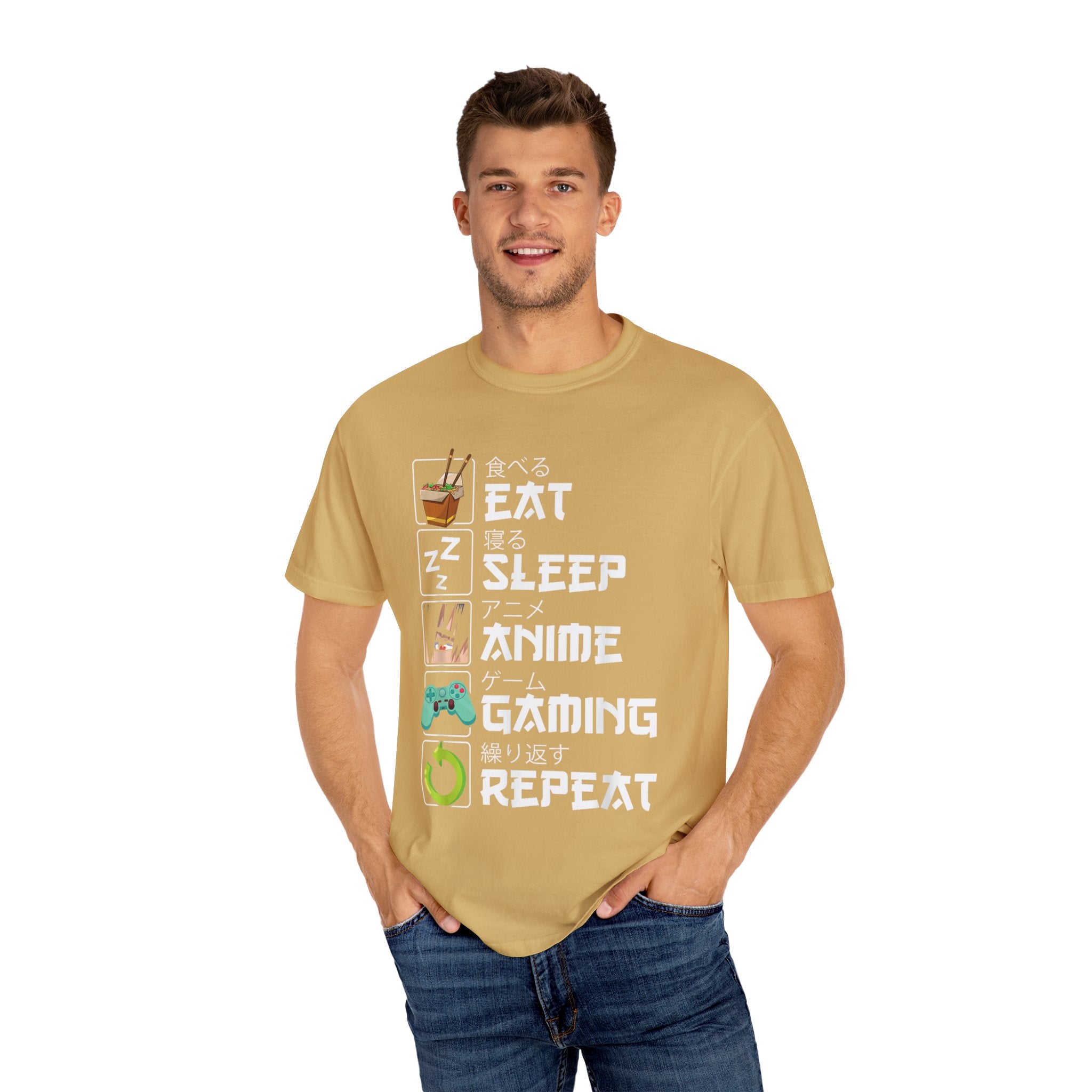 Eat Sleep Anime Gaming Repeat Anime Gaming T-shirt