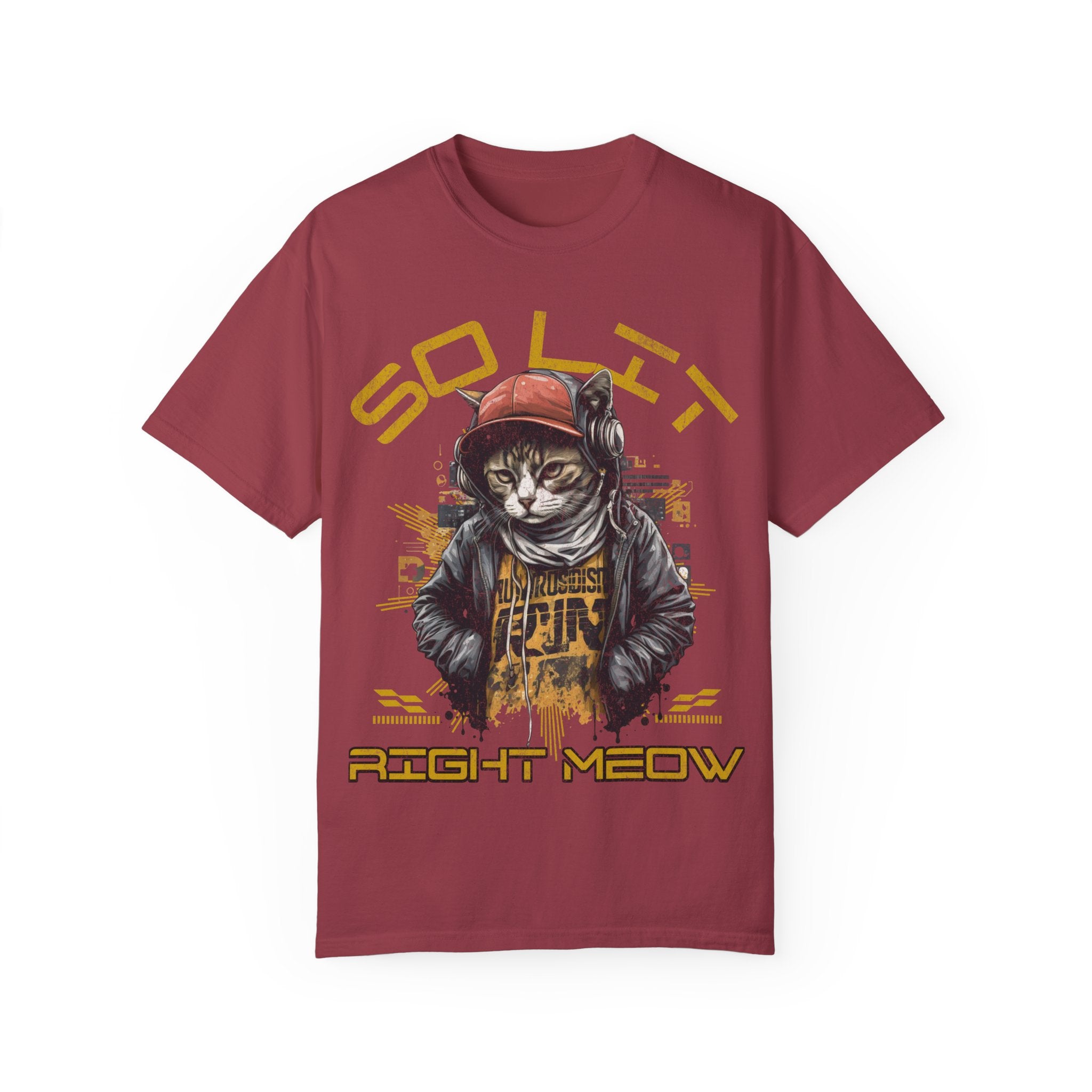 So Lit Right Meow Funny Cat Streetwear T-Shirt