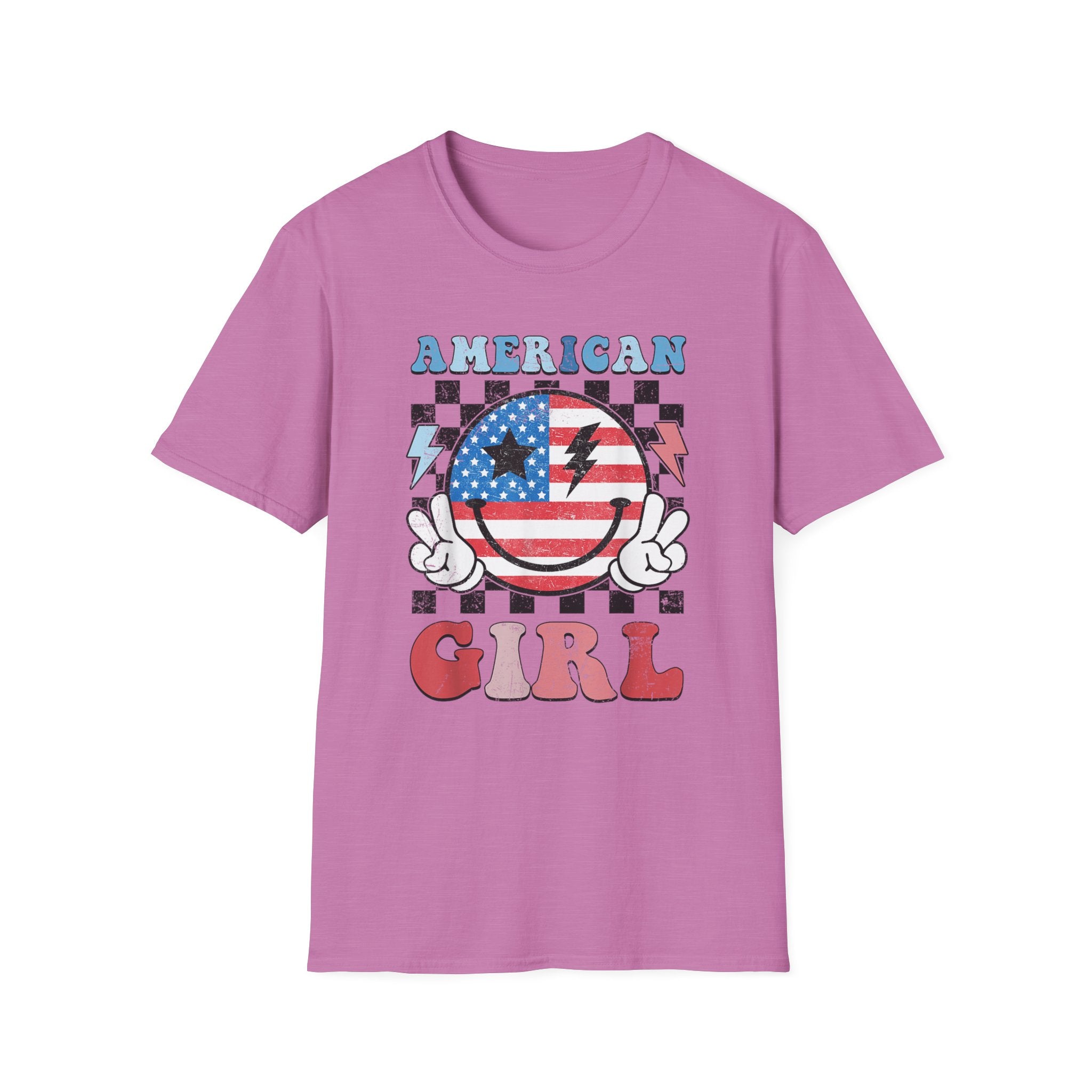 Vintage Peace Sign American Girl T-shirt