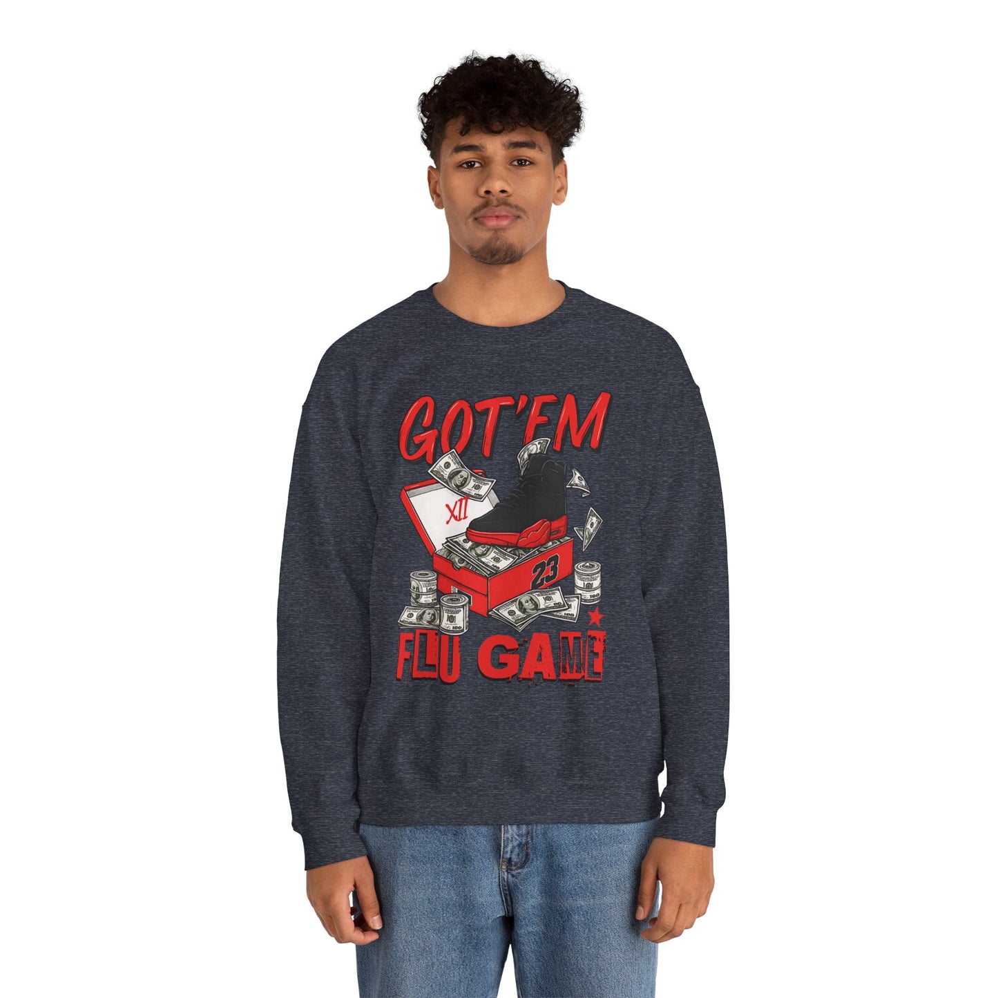 Streetwear Sneakerhead Match Jordan 12 Retro Flu Game Sweatshirt