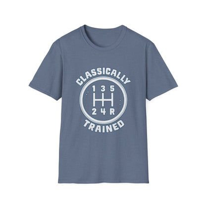 Classically Trained Stick Shift Hot Rod Gearhead Vintage Car T-Shirt
