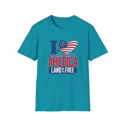 I Love United States of America 4th of July T-Shirt