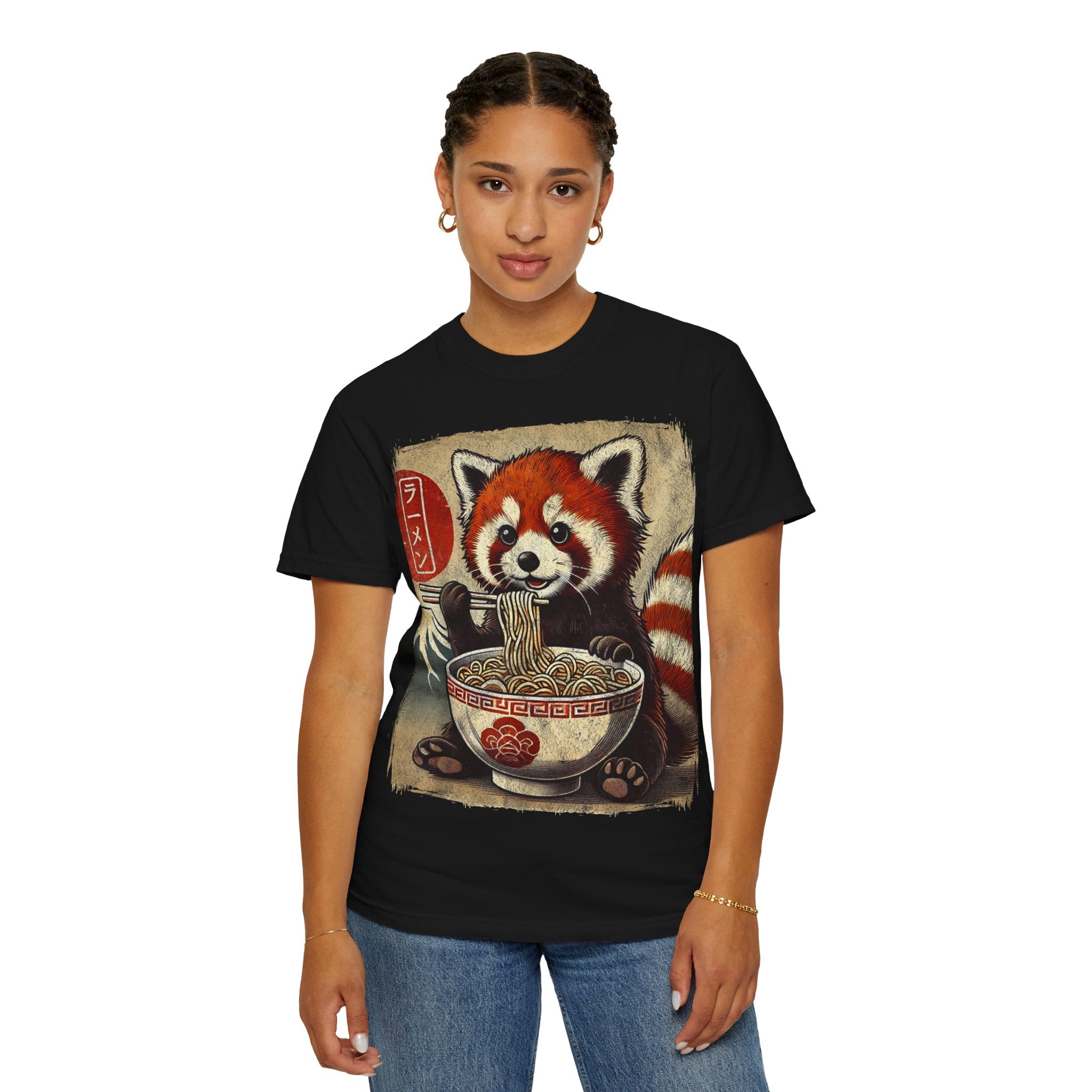Ramen Time – Japanese Anime Red Panda T-shirt