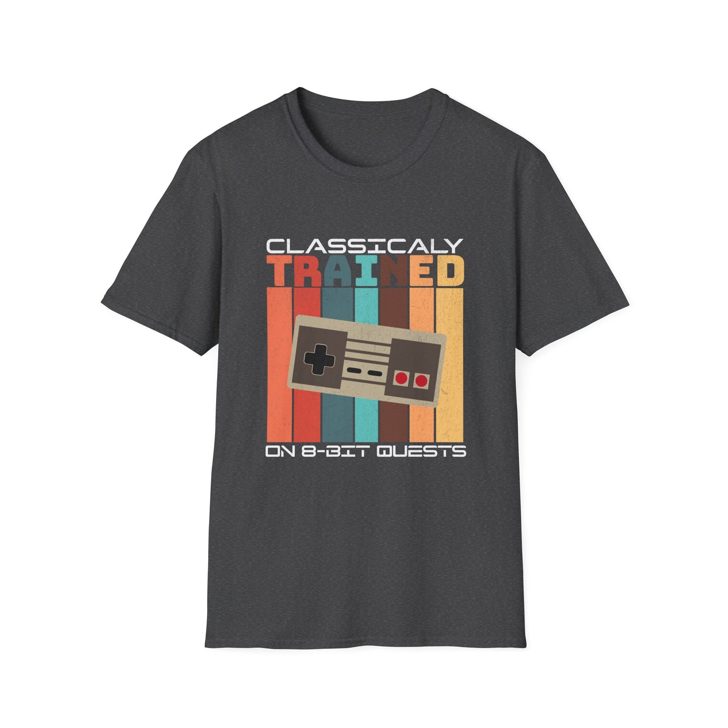 Retro Classically Trained on 8-Bit Quests Gamer T-Shirt
