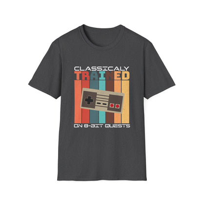 Retro Classically Trained on 8-Bit Quests Gamer T-Shirt