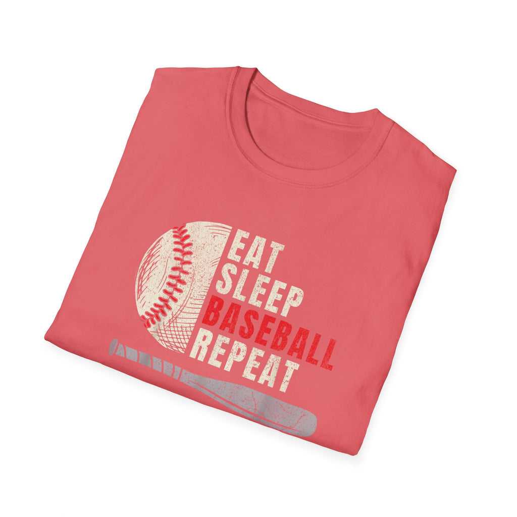 Eat Sleep Baseball Repeat – Funny Baseball T-Shirt