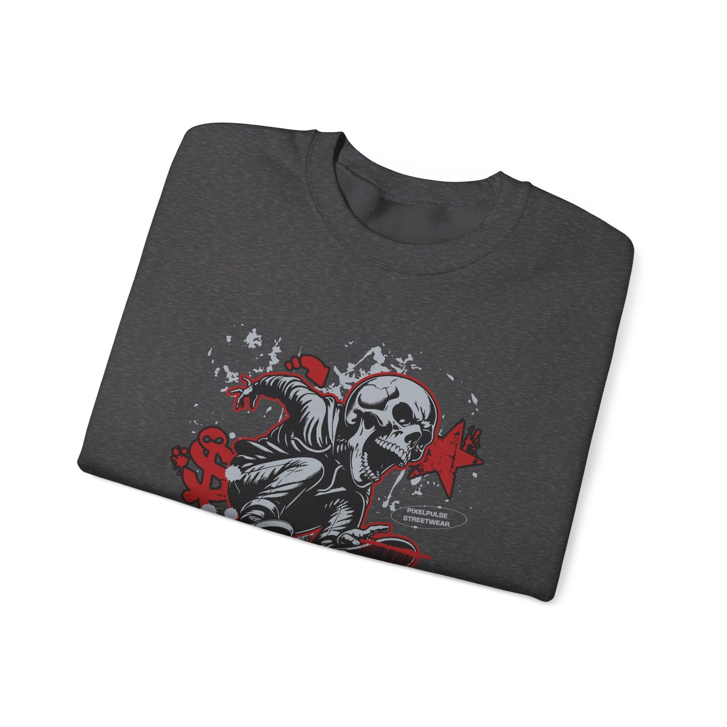 Funny Skull "Culture is a Disaster" Streetwear Sweatshirt
