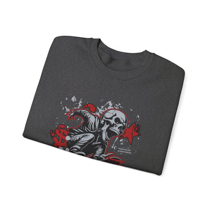 Funny Skull "Culture is a Disaster" Streetwear Sweatshirt