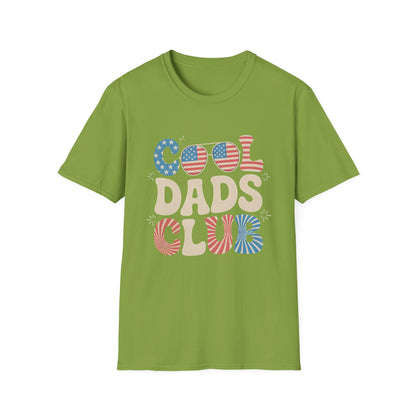 USA 4th of July Cool Dads Club America Father's Day T-shirt
