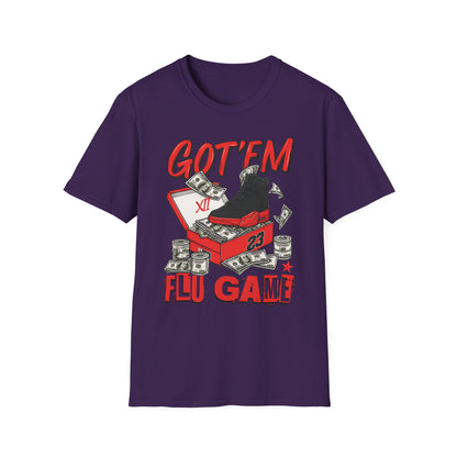 Streetwear Match Jordan 12 Retro Flu Game - XII Graffiti Sneakerhead T-Shirt