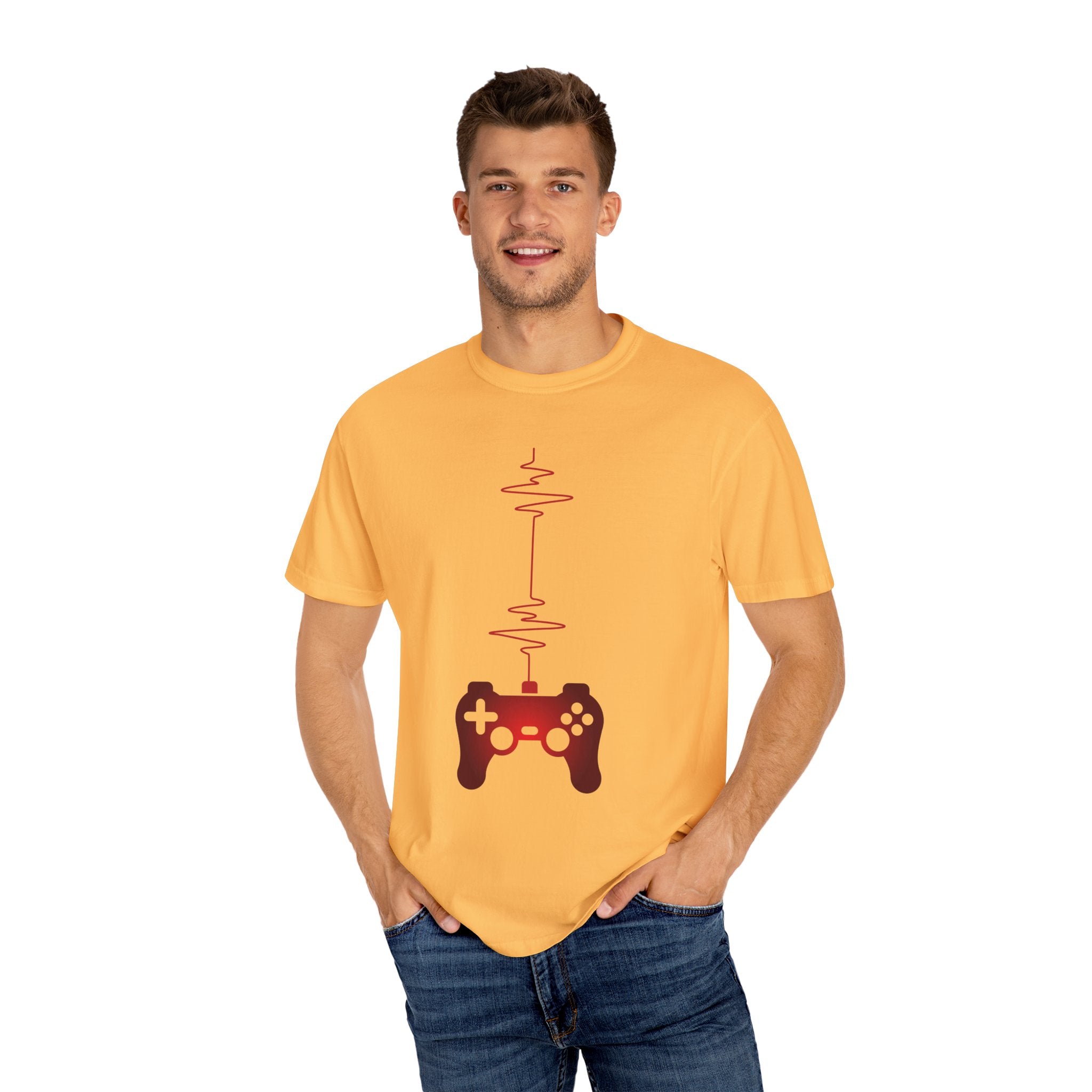 I Love Gaming Heartbeat Gamer T-shirt