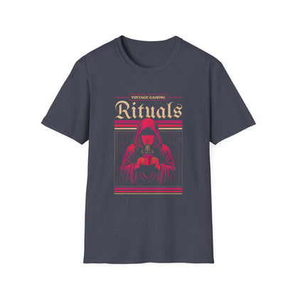 Vintage Gaming Rituals Retro Old School Gamer T-Shirt