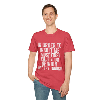 Joke Sarcastic Tee Hilarious Adult Graphic T-shirts