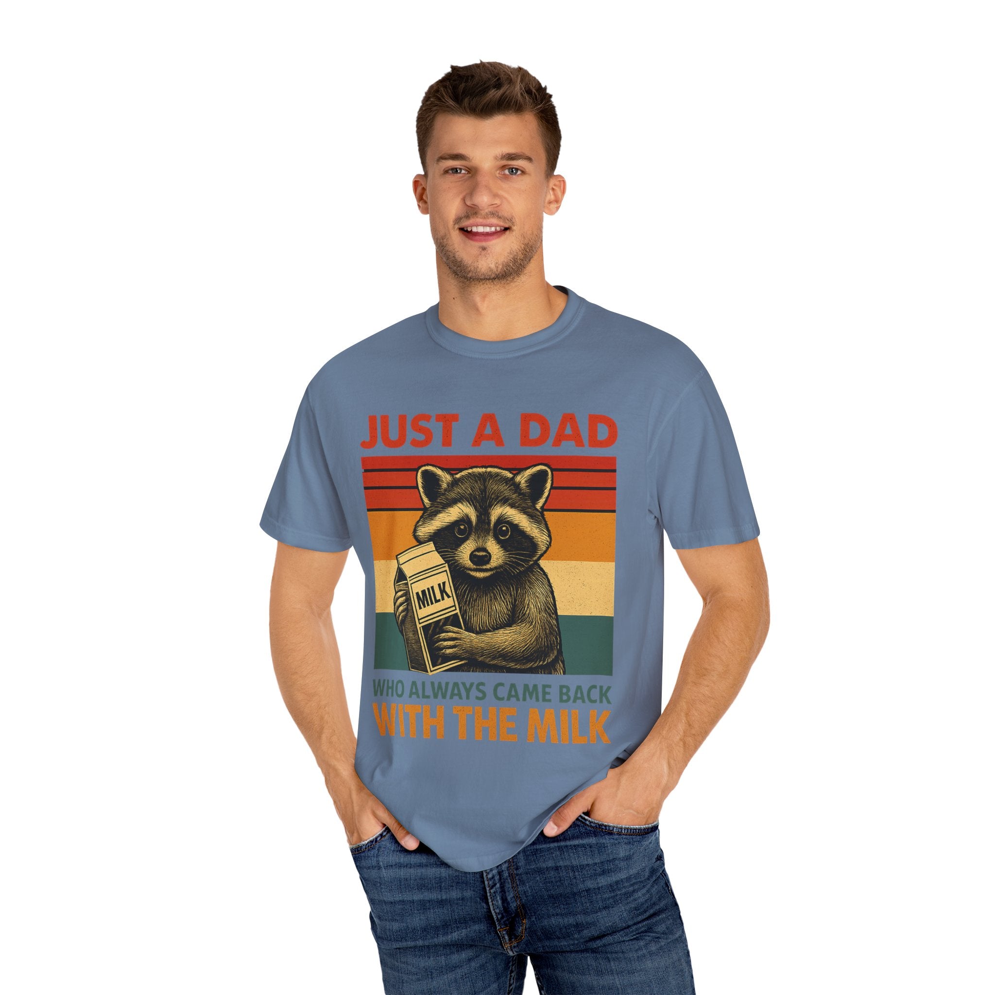 Just a Dad Who Always Came Back with the Milk – Father’s Day T-shirt