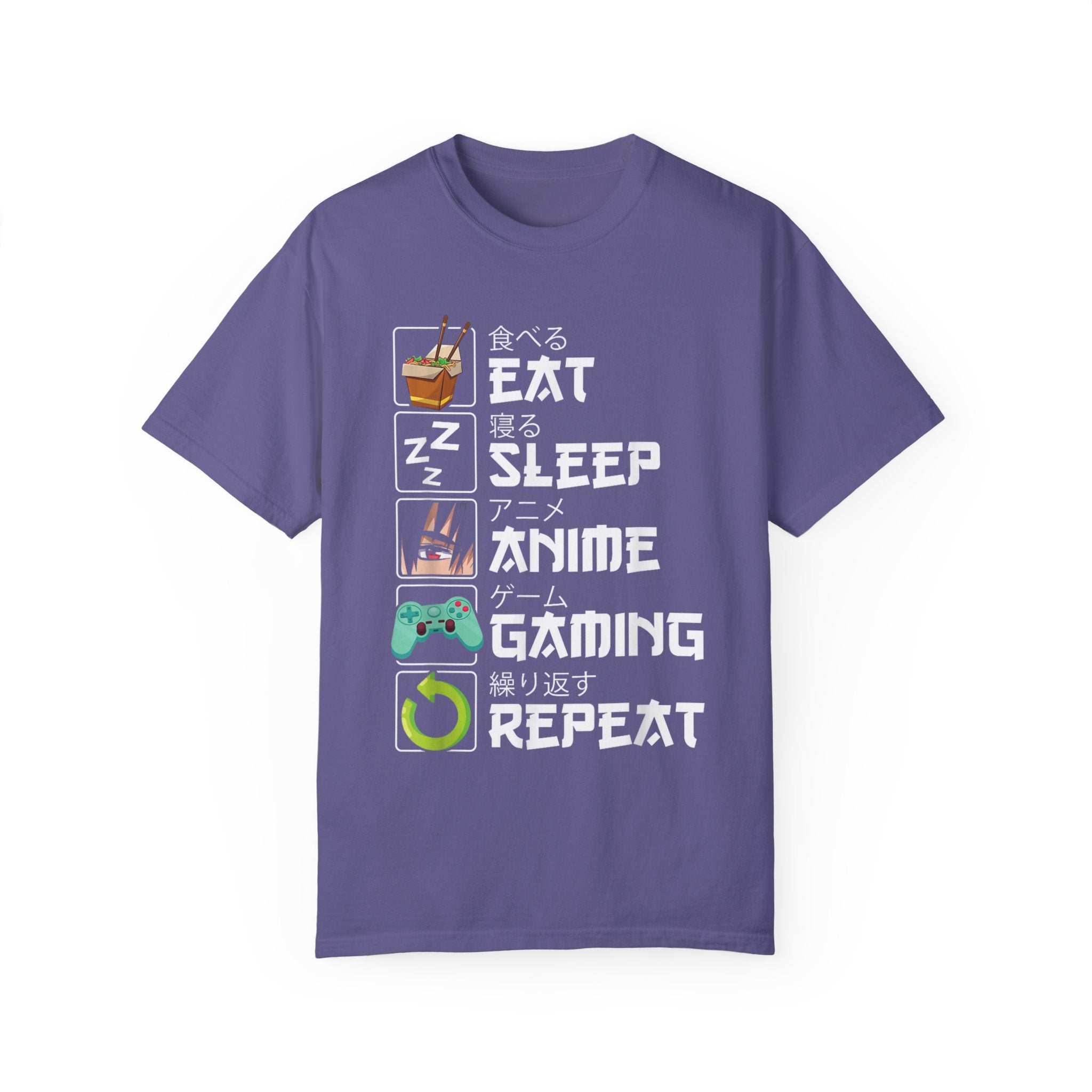 Eat Sleep Anime Gaming Repeat Anime Gaming T-shirt