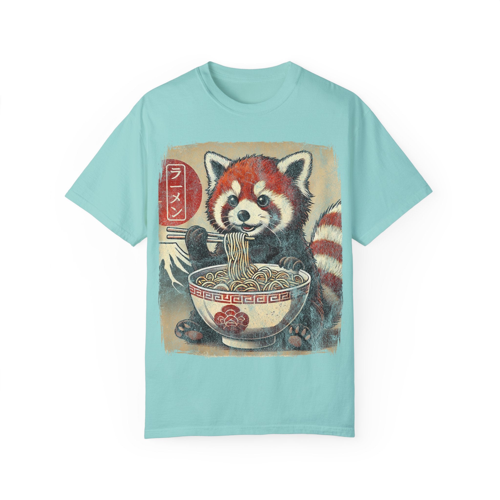 Ramen Time – Japanese Anime Red Panda T-shirt