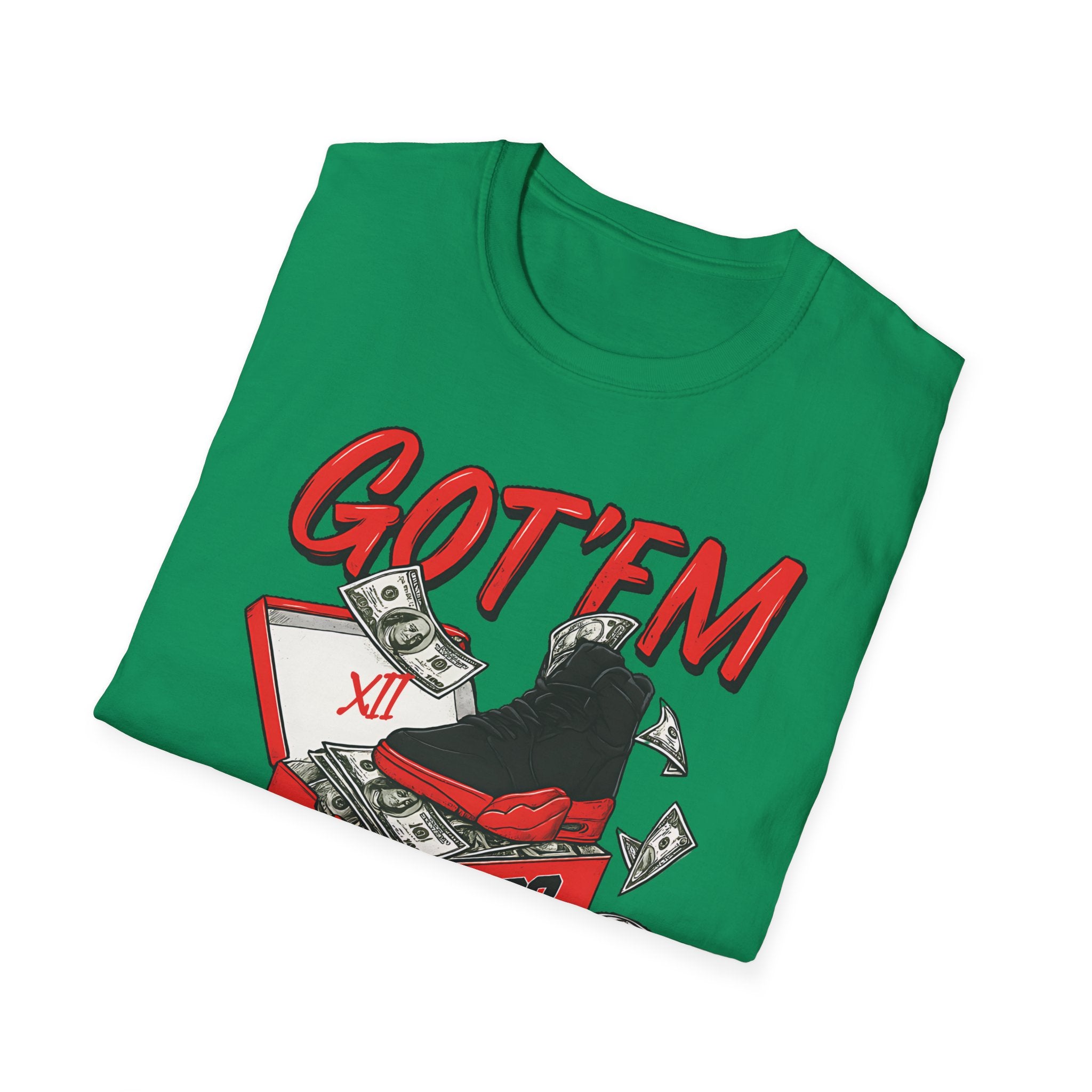Streetwear Match Jordan 12 Retro Flu Game - XII Graffiti Sneakerhead T-Shirt