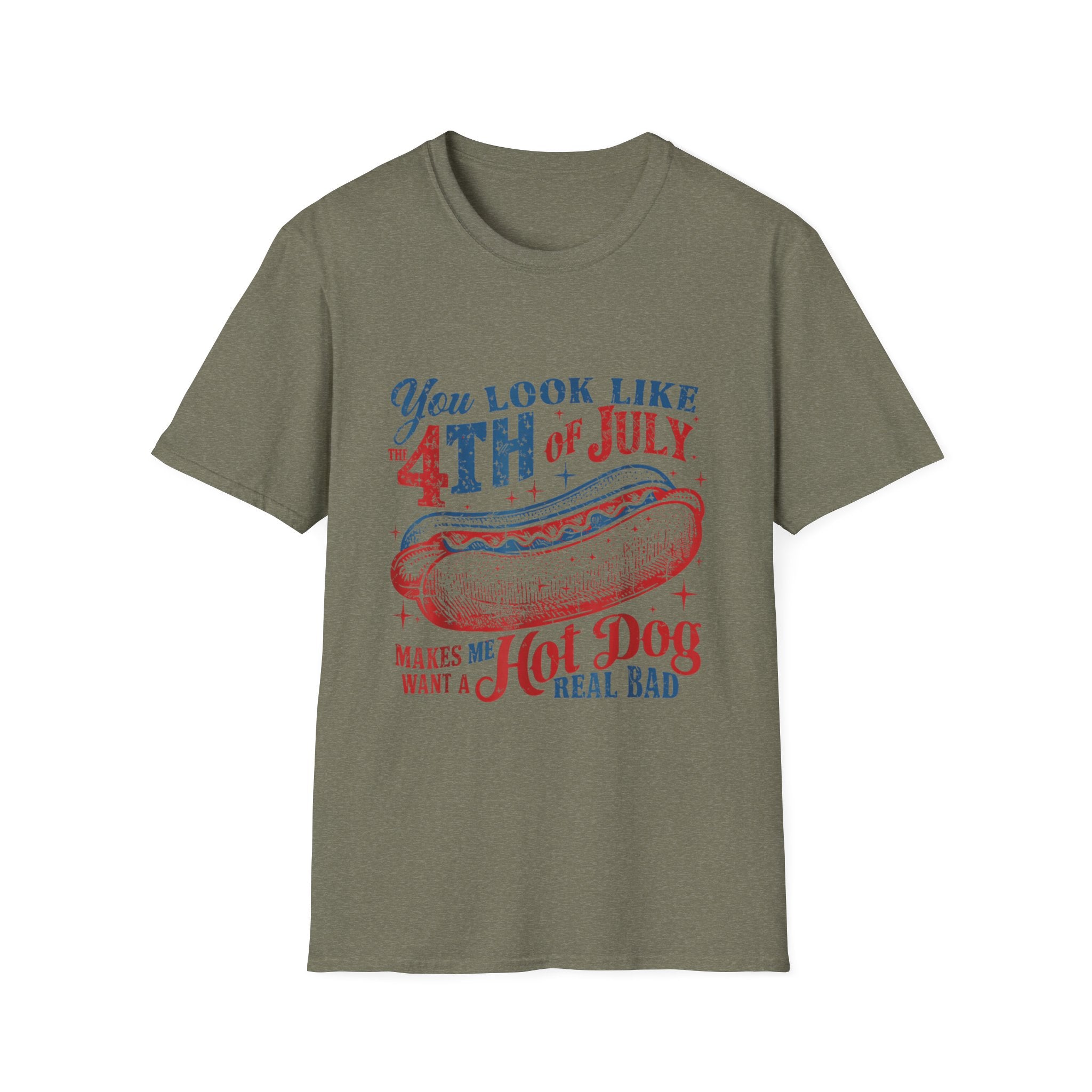 Hot Dog BBQ You Look like the 4th of July T-shirt