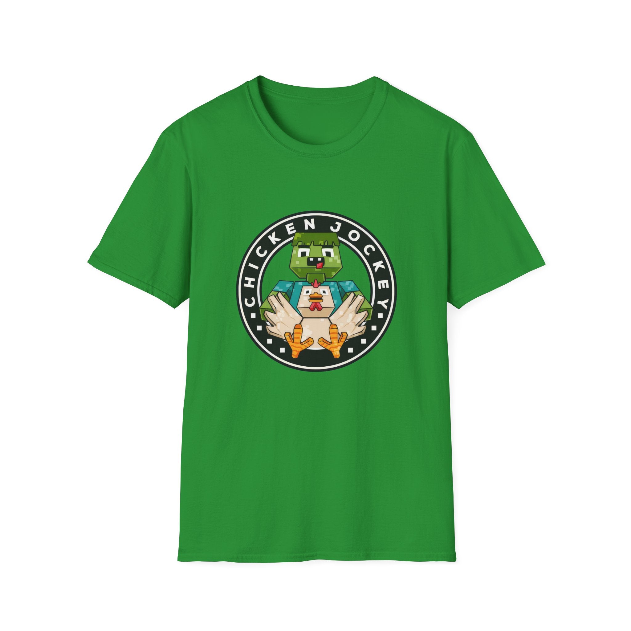Funny Gaming Pixelated Chicken Jokey T-Shirt