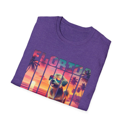 Florida Miami Beach Cool Summer Dog T-Shirt