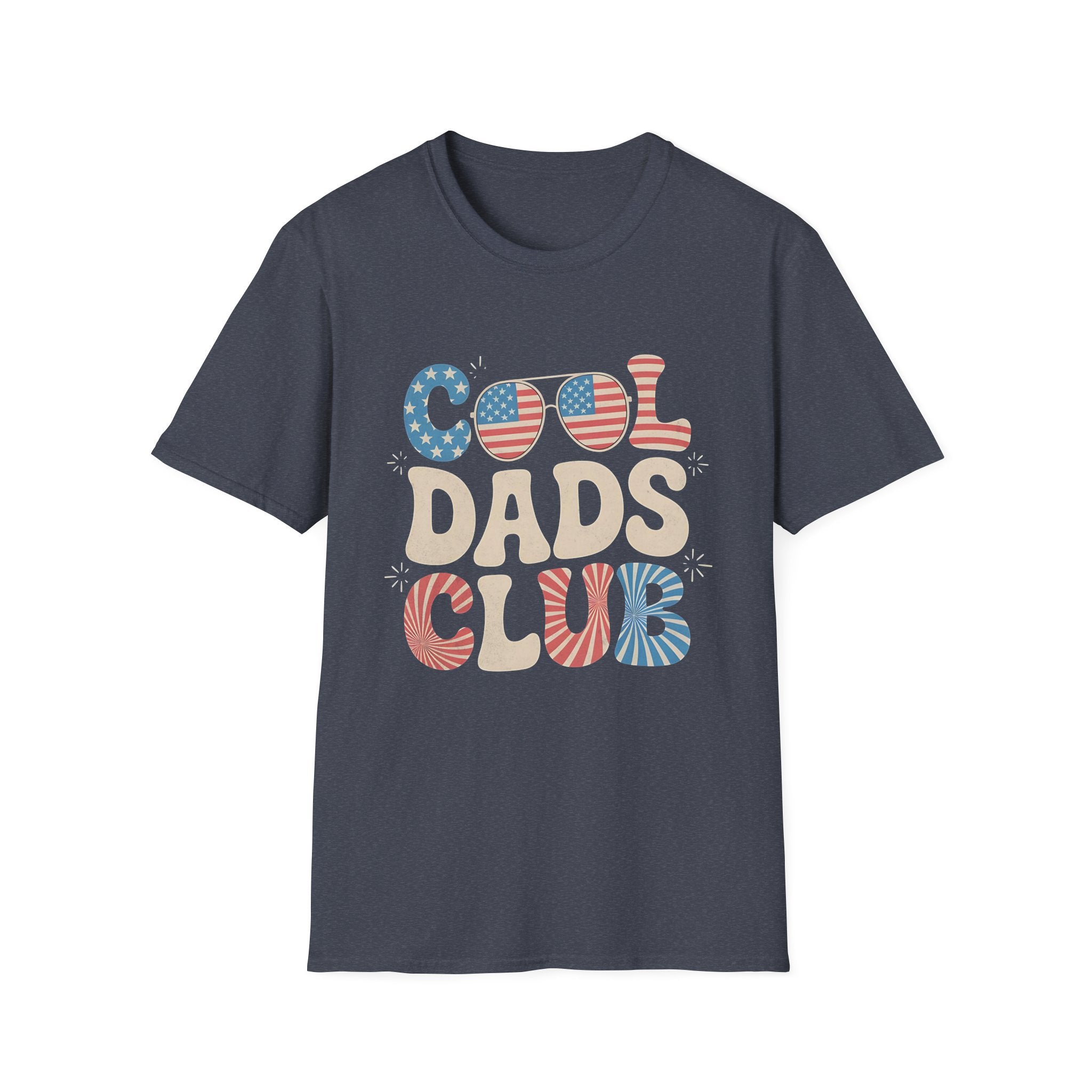USA 4th of July Cool Dads Club America Father's Day T-shirt