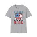 Vintage Peace Sign American Girl T-shirt