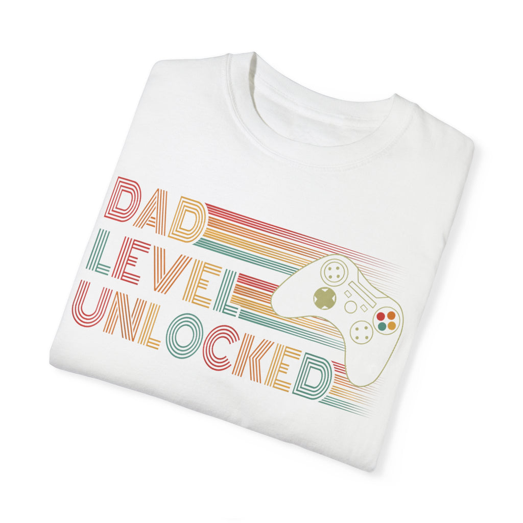 Dad Level Unlocked Retro Gaming Dad T-shirt