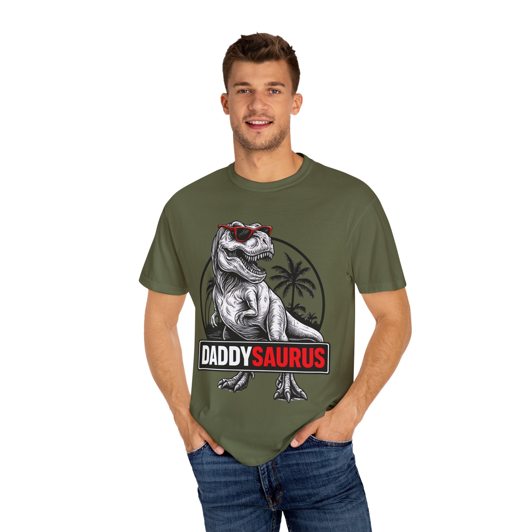 Daddy Saurus – Father’s Day T-Rex Dino T-shirt