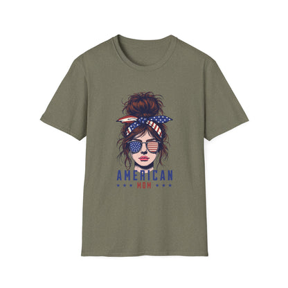 4th of July Gifts for Mothers American Mom T-shirt