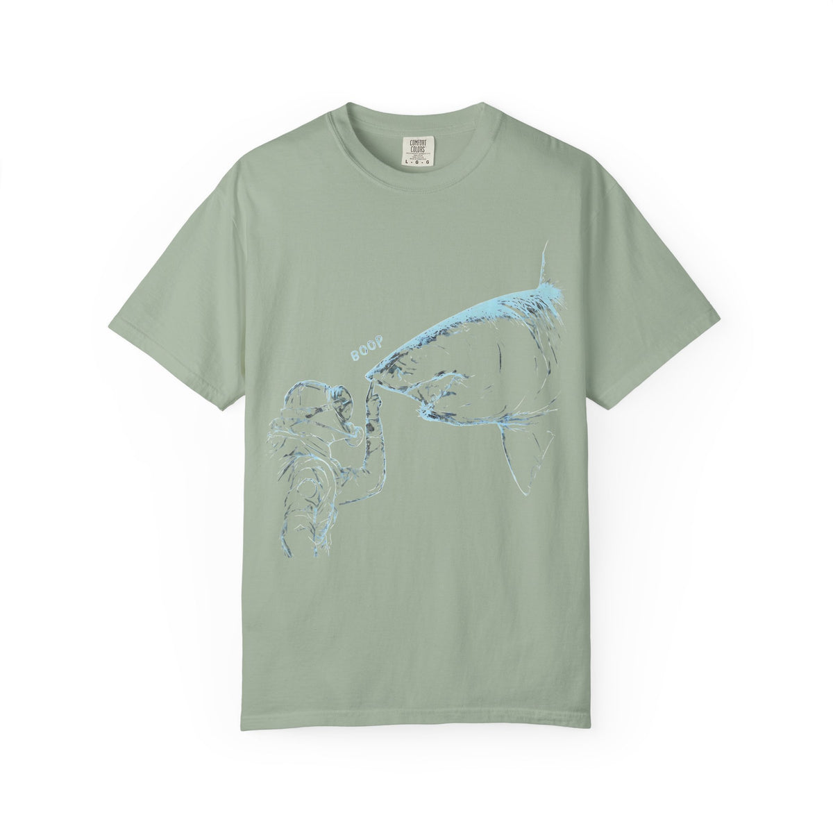 Shark nose boop tee, SCUBA diver Shark shirt, ocean diving gift, marine biology Gift, great white Shark tee | Comfort Colors® T-Shirt