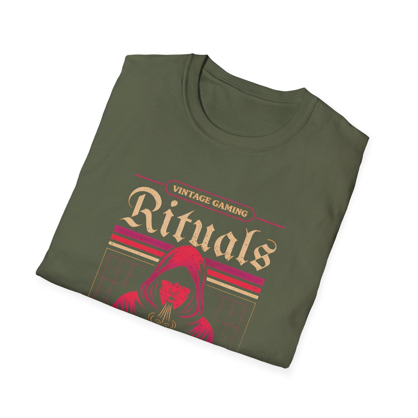 Vintage Gaming Rituals Retro Old School Gamer T-Shirt