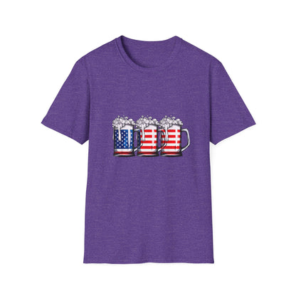 4th of July Beer Drinking USA Mug T-Shirt
