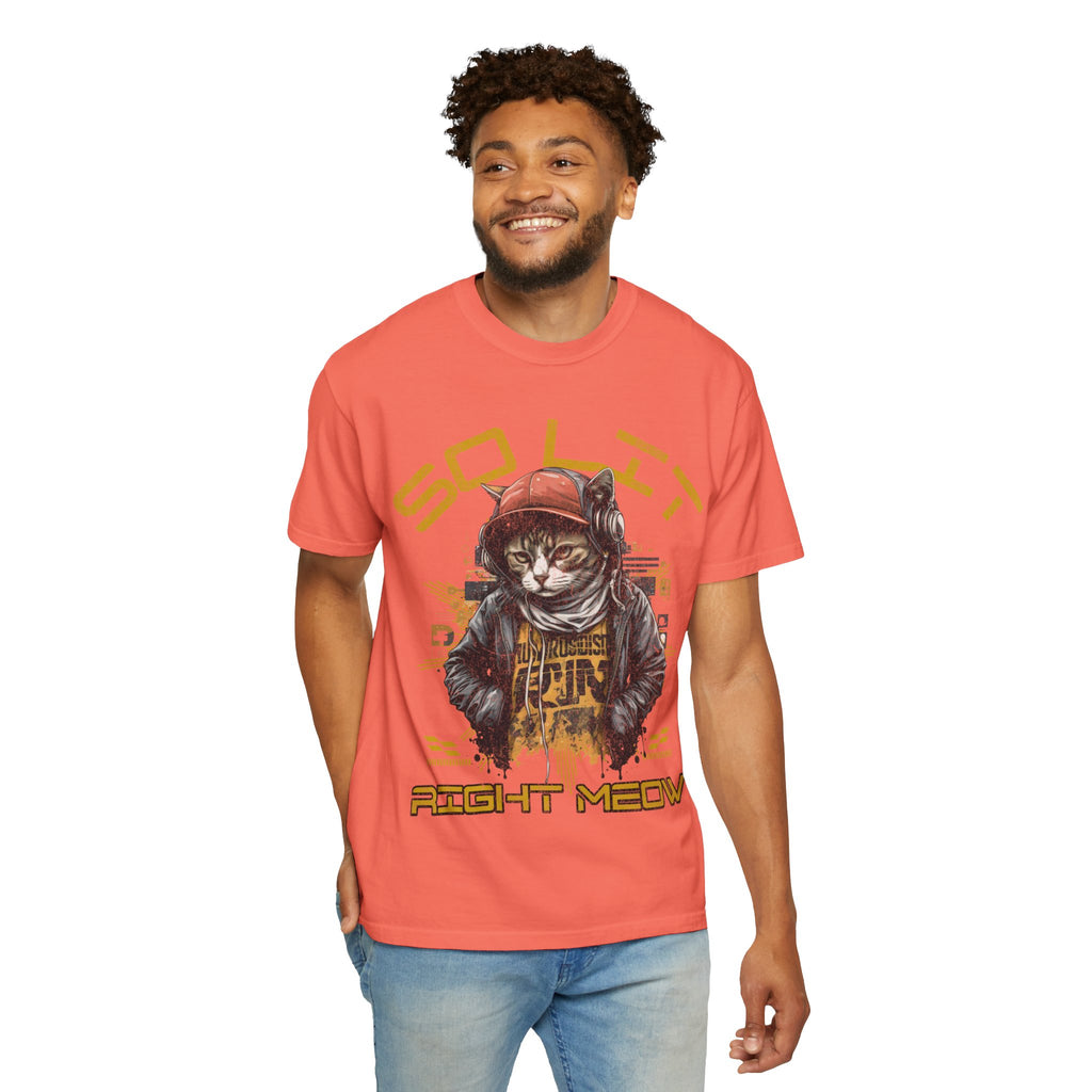 So Lit Right Meow Funny Cat Streetwear T-Shirt