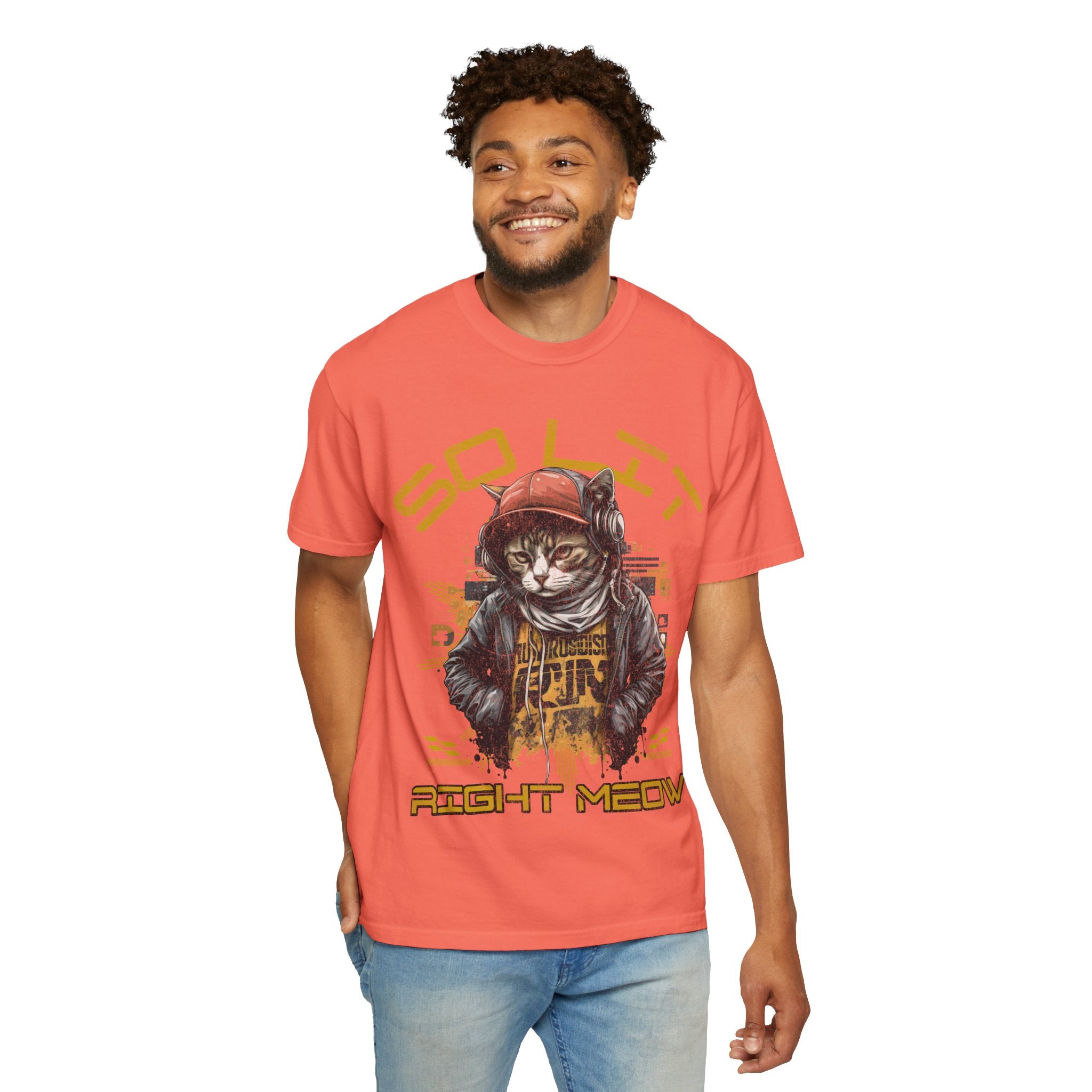 So Lit Right Meow Funny Cat Streetwear T-Shirt