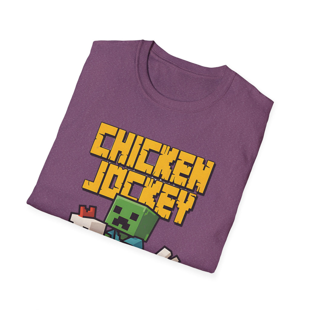 Retro Gamer Miner Chicken Jokey Funny Gaming T-Shirt