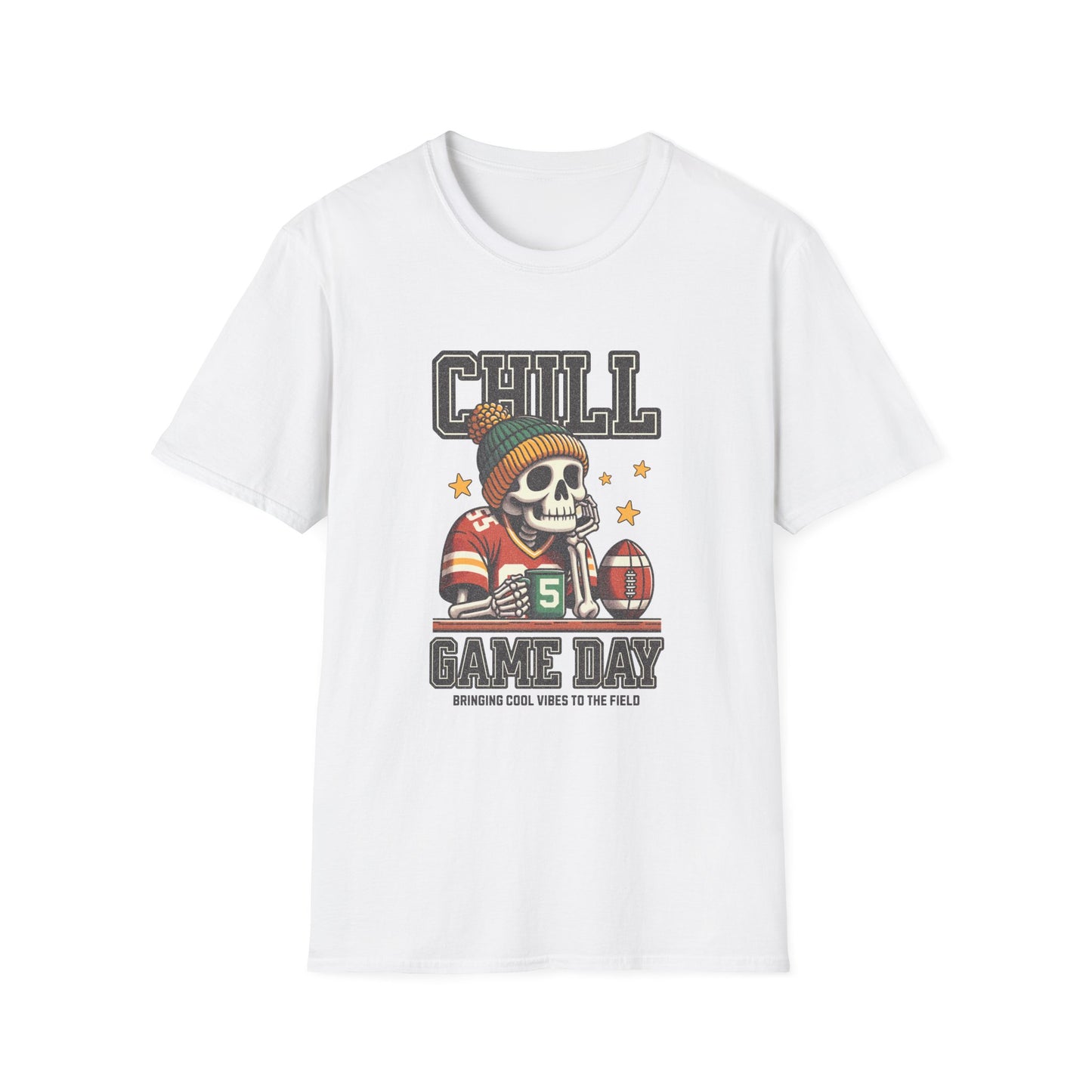 Coffee, Chill & Game Day Football Season T-Shirt