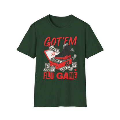 Streetwear Match Jordan 12 Retro Flu Game - XII Graffiti Sneakerhead T-Shirt