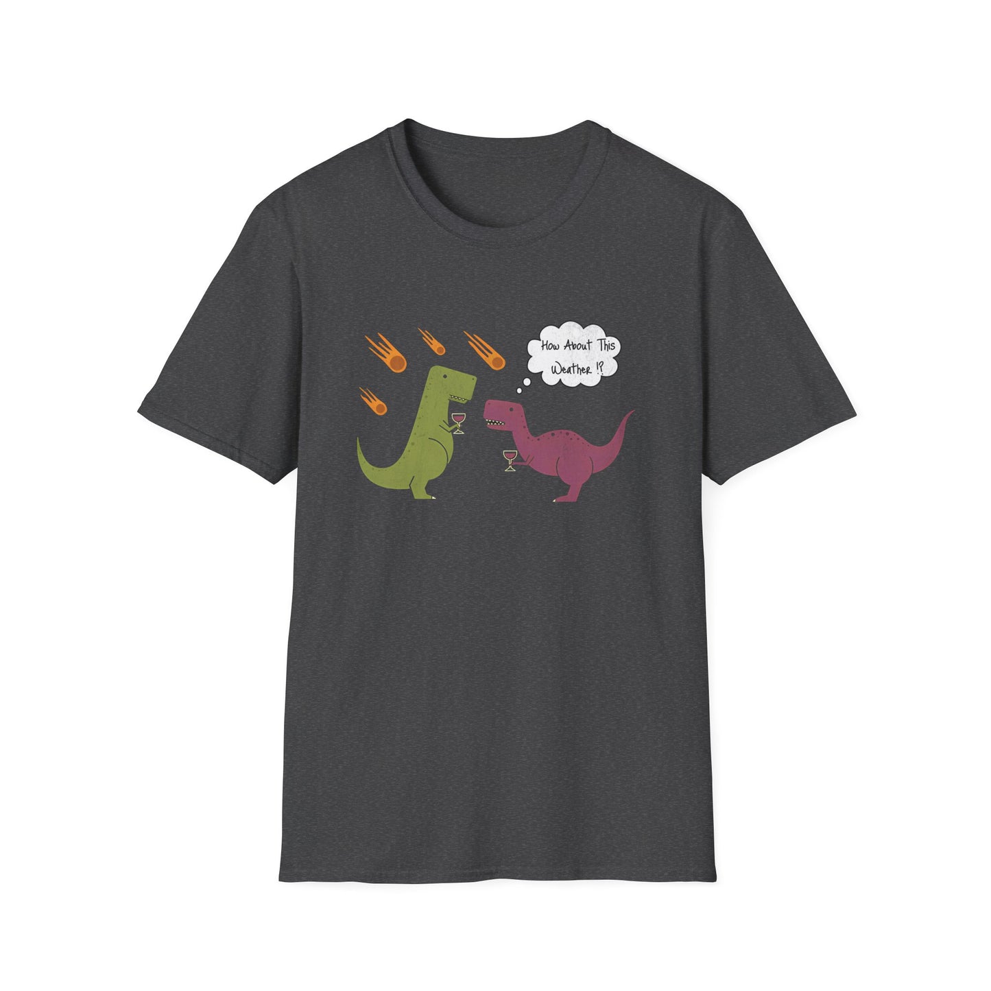 Funny T-Rex How About This Weather? Dino Puns T-Shirt